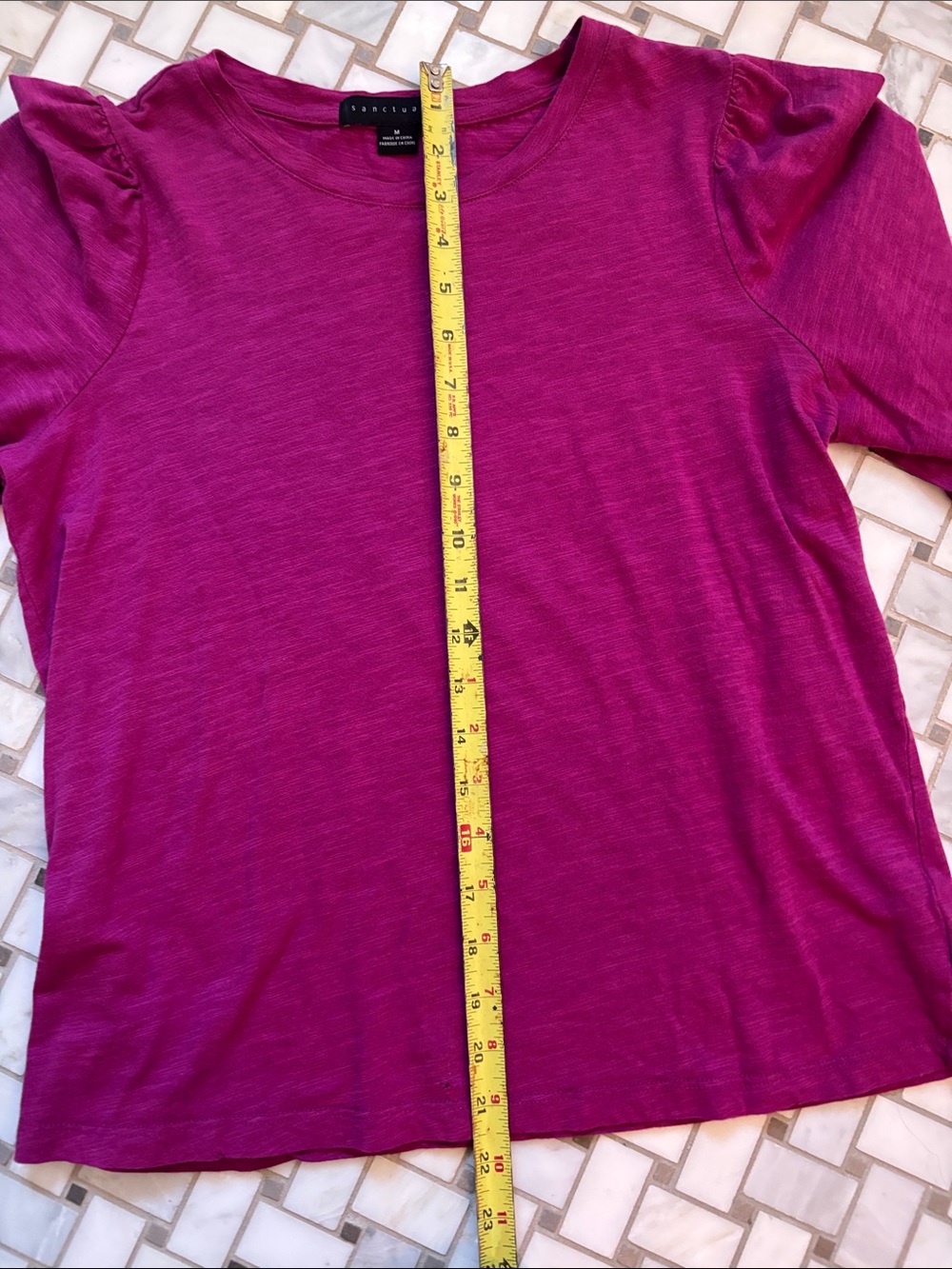 Puff Sleeve Jersey Knit Sanctuary Tee - Picture 3 of 3